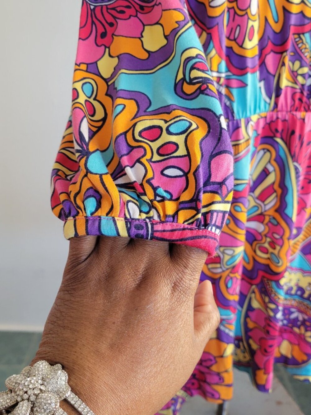 Lilly Pulitzer Whitaker Optical Confusion Butterfly Print Colorful Go Dress - Picture 9 of 16